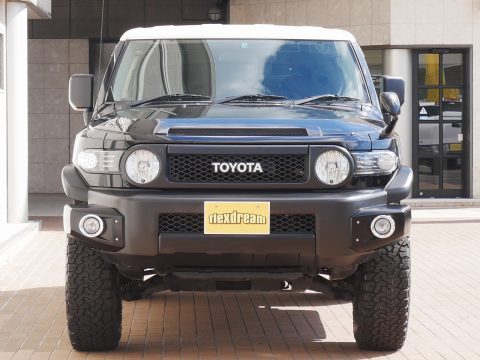 トヨタ　FJクルーザー　四駆　ブラックカラーPKG　ワンオーナー　カスタム　リフトアップ　人気車　カスタム　アウトドア (6)